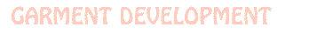 Garment development