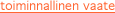 toiminnallinen vaate
